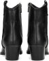 POSH by Poelman JESSIE Dames Enkellaarzen Zwart met slangenprint - Thumbnail 5