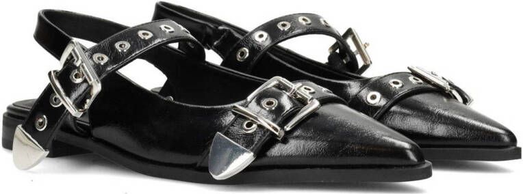 POSH by Poelman Julia slingback loafers zwart
