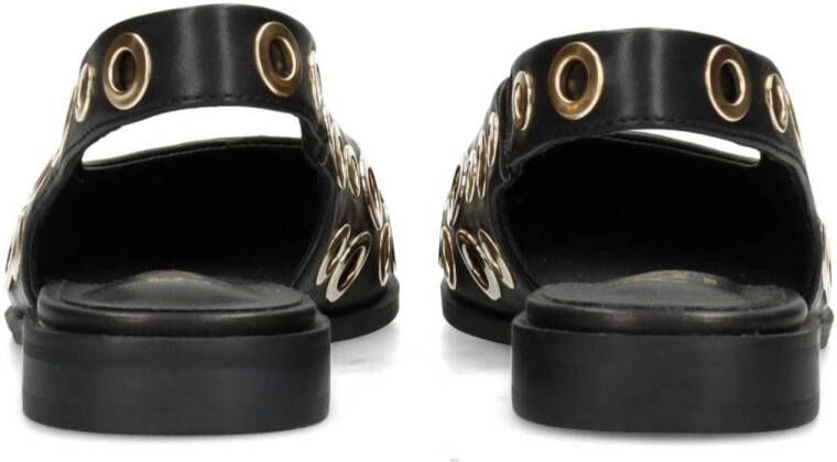 POSH by Poelman Julia slingback loafers zwart