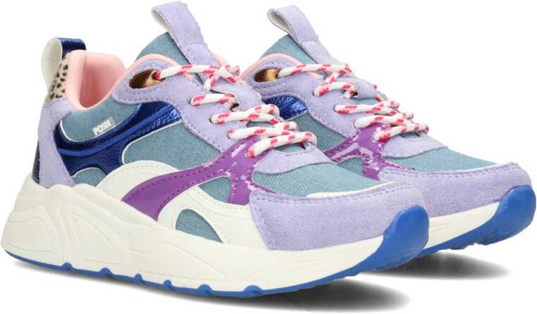 POSH by Poelman Kea chunky sneakers lila blauw