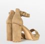 POSH by Poelman LAAR Dames Sandalen met hak Beige - Thumbnail 1