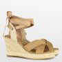 POSH by Poelman LOU Dames Sandalen Espadrilles Beige - Thumbnail 2