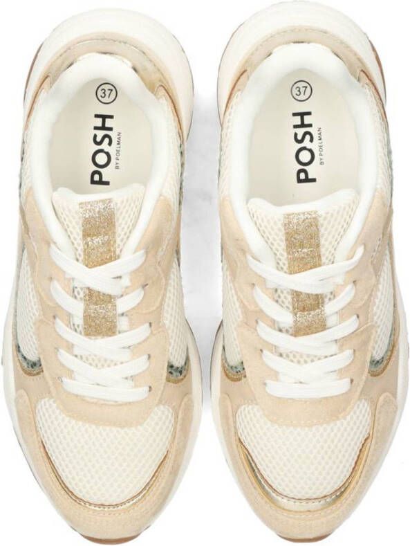 POSH by Poelman Macy chunky sneakers beige