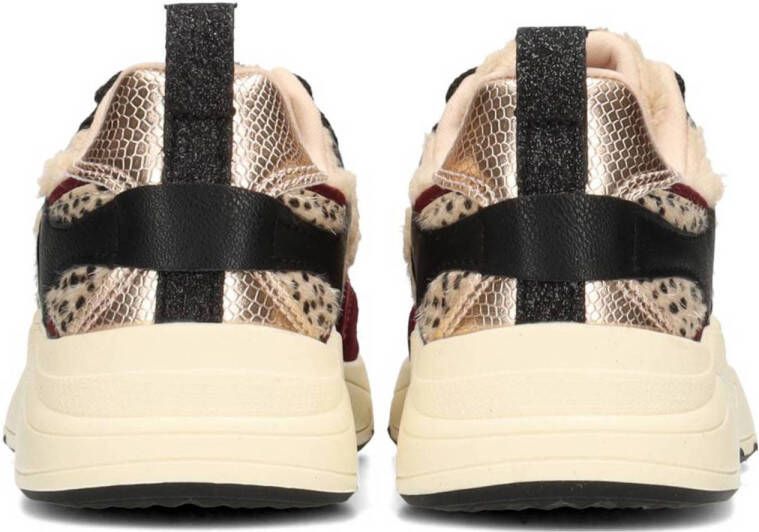 POSH by Poelman Minion chunky sneakers rood zwart beige