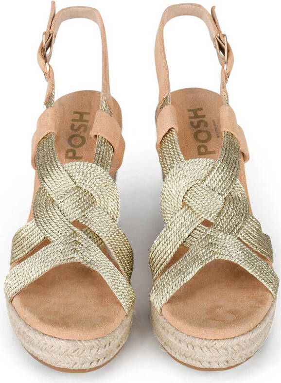 POSH by Poelman Nola espadrilles goud