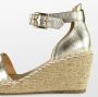 POSH by Poelman SUUS Dames Sandalen Espadrilles Goud - Thumbnail 1