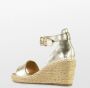 POSH by Poelman SUUS Dames Sandalen Espadrilles Goud - Thumbnail 4