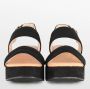 POSH by Poelman PARIS Dames Sandalen met plateauzool Zwart - Thumbnail 3