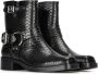 POSH by Poelman Phoebe bikerboots met slangenprint zwart - Thumbnail 3