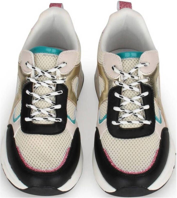 POSH by Poelman River chunky sneakers zwart ecru