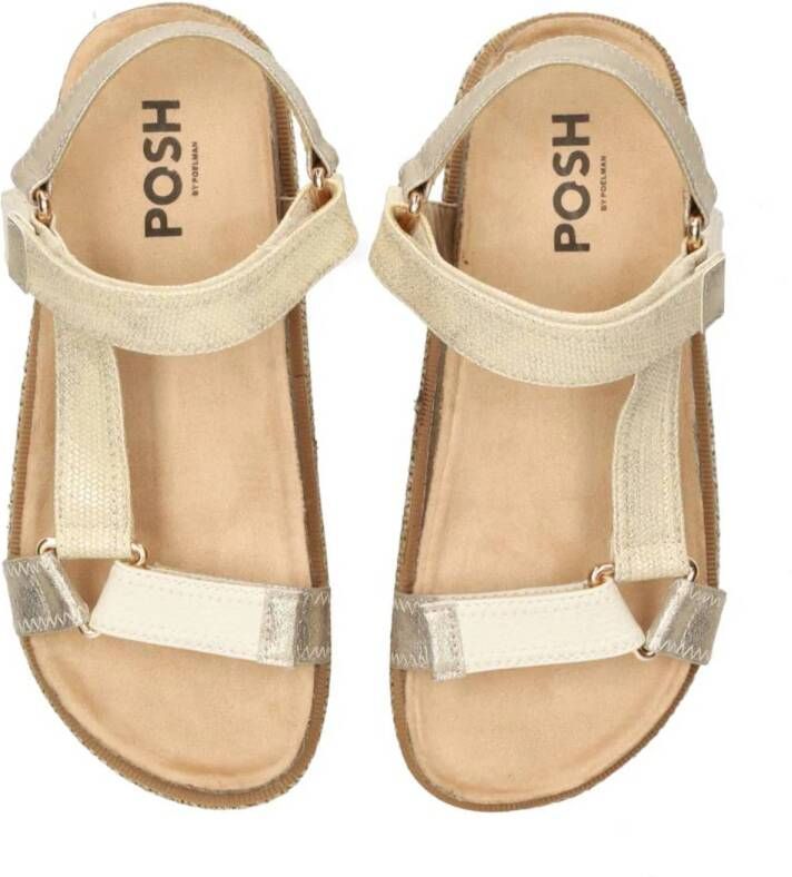 POSH by Poelman Romee sandalen beige goud