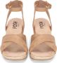 POSH by Poelman NOVI Dames Sandalen Licht Bruin - Thumbnail 3
