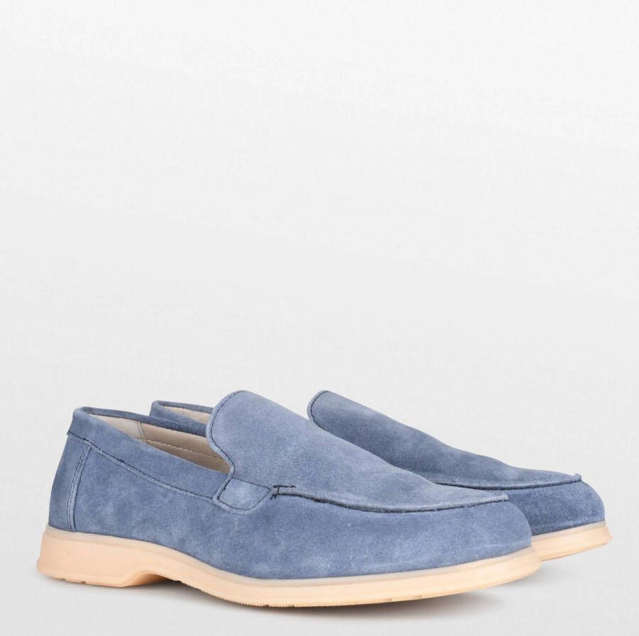 PS Poelman Andre suède loafers blauw