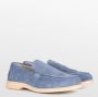 PS Poelman Andre suède loafers blauw - Thumbnail 2