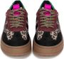 PS Poelman ANEMONE Dames Sneaker Zwart met dierenprint - Thumbnail 4