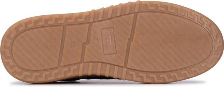 PS Poelman Anemone suède sneakers paars panterprint