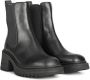 POELMAN Chelsea Zwart Leer Chelsea boots Dames - Thumbnail 2