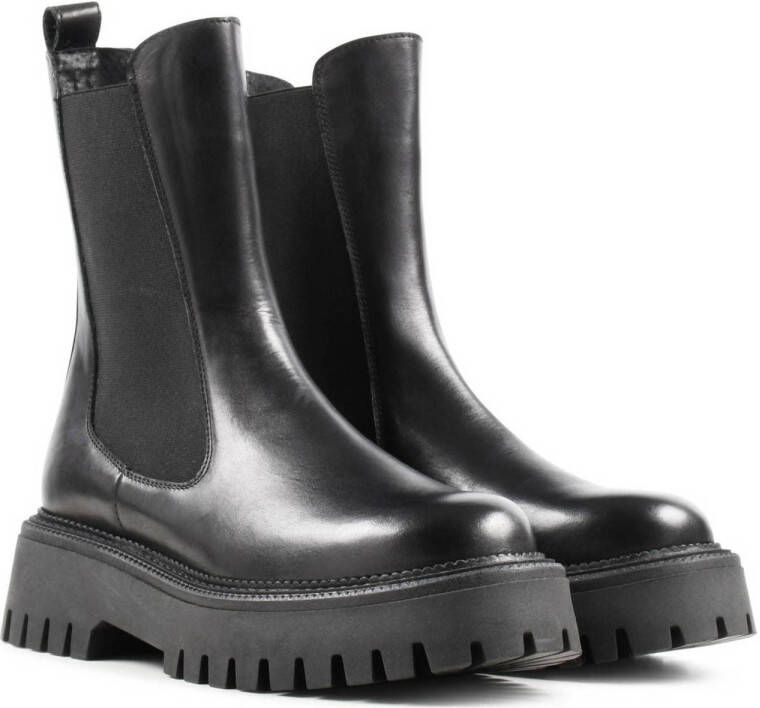 PS Poelman Boost leren chelsea boots zwart