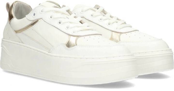 PS Poelman Cana leren sneakers wit goud