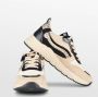 PS Poelman Carocel sneakers met panterprint ecru zwart - Thumbnail 3