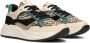 PS Poelman Charu chunky leren sneakers beige groen - Thumbnail 3