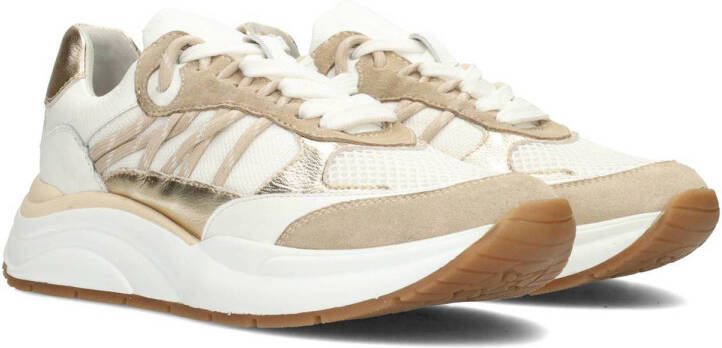 PS Poelman Charu chunky leren sneakers wit beige