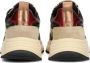 PS Poelman Charu chunky leren sneakers zwart beige - Thumbnail 3