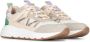 PS Poelman Cibel chunky leren sneakers groen beige - Thumbnail 3