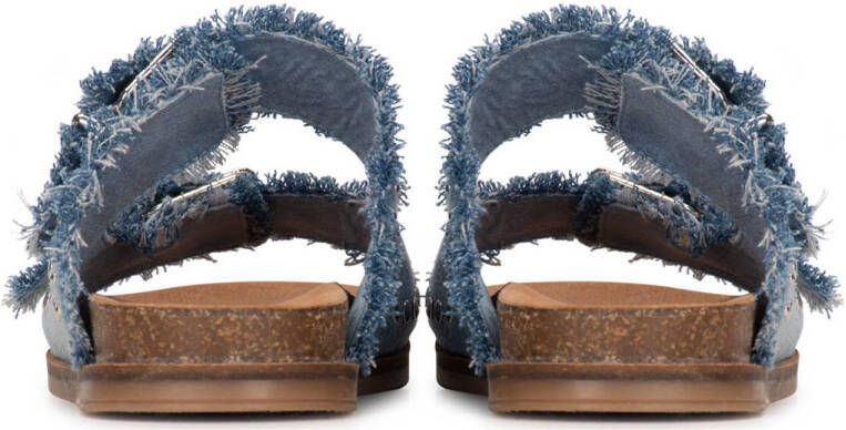 PS Poelman denim slippers blauw
