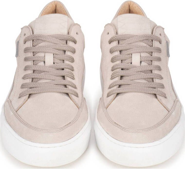 PS Poelman Enzo leren sneakers beige