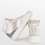 PS Poelman ESQUIMO Dames Hoge Sneakers Wit Multi - Thumbnail 2
