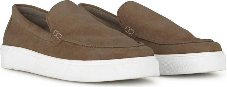 PS Poelman Gregory suède loafers bruin