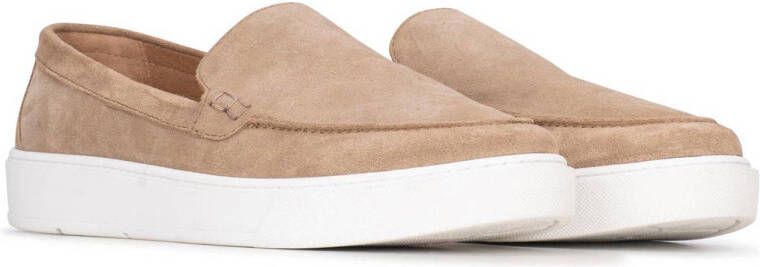 PS Poelman Gregory suède loafers taupe