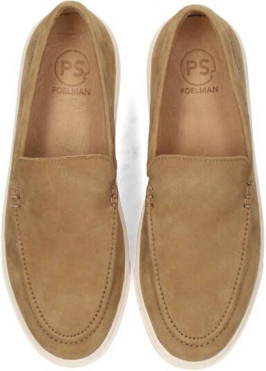 PS Poelman Gregory suède loafers taupe