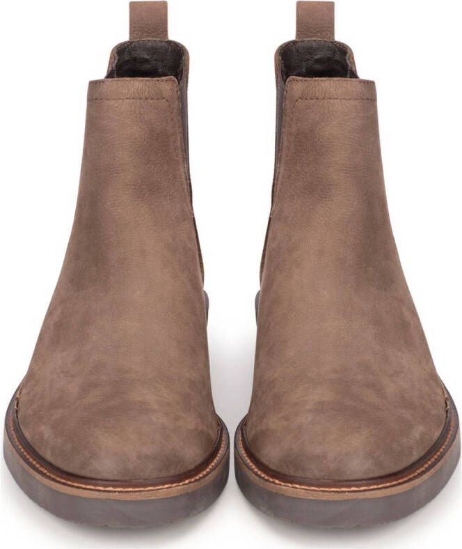 PS Poelman Hudson nubuck chelsea boots bruin