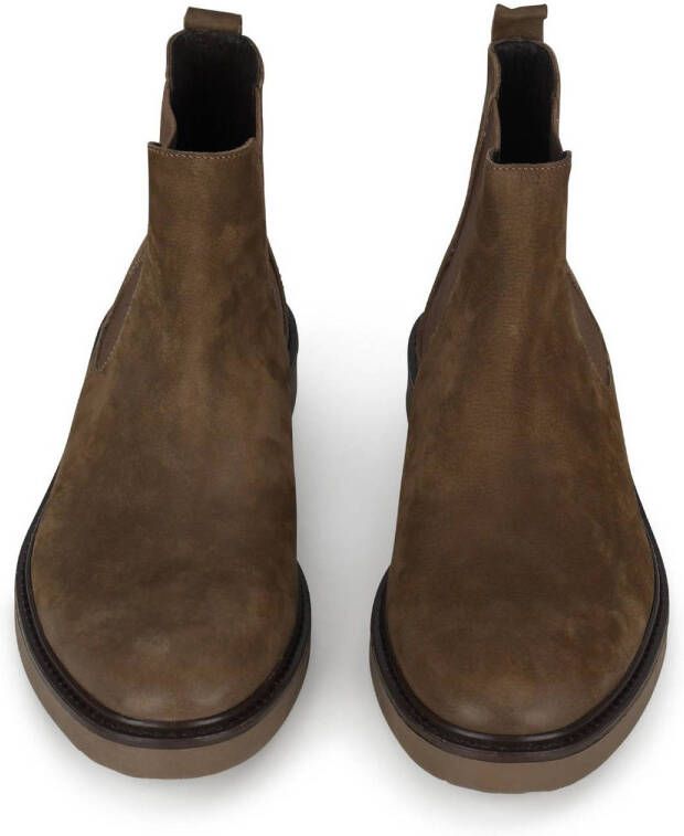 PS Poelman Hudson nubuck chelsea boots taupe