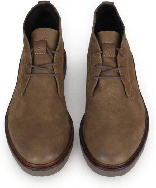 PS Poelman Hudson nubuck veterschoenen taupe