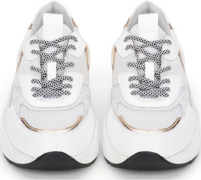 PS Poelman Iva chunky suède sneakers wit