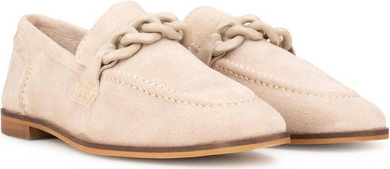 PS Poelman JENNY suède loafers beige