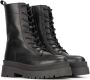 PS Poelman Korio leren veterboots zwart - Thumbnail 4