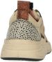 PS Poelman chunky leren sneakers beige zwart Meisjes Leer Meerkleurig 31 - Thumbnail 3