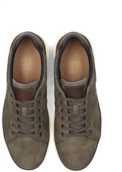 PS Poelman leren sneakers grijs