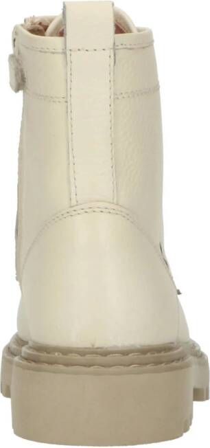 PS Poelman leren veterboots beige