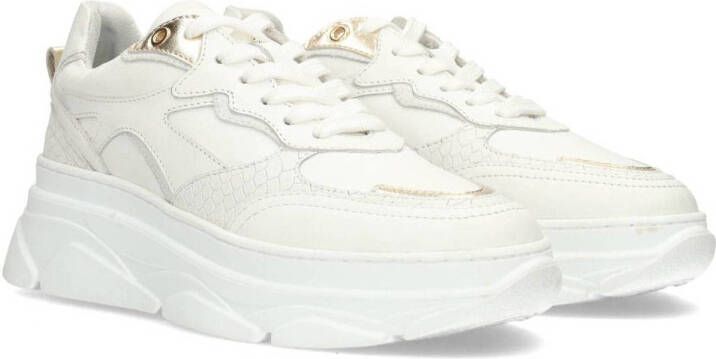 PS Poelman Lilly chunky leren sneakers wit