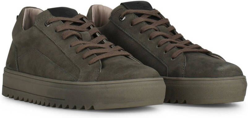 PS Poelman MIKE suede sneakers donkergrijs