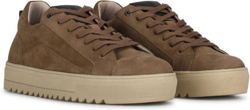PS Poelman MIKE suede sneakers taupe