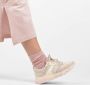 PS Poelman Dames MINION Nude Combo Mesh Suède Leren Runner Sneakers met Lakleer Details Beige Taupe Roze Multi - Thumbnail 3
