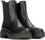 PS Poelman Monk leren chelsea boots zwart Meisjes Leer Effen 36 - Thumbnail 4
