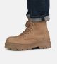 PS Poelman NICO Heren Hoge Veter Schoenen Taupe - Thumbnail 4