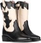 PS Poelman Nolia leren cowboylaarzen zwart beige Meisjes Leer Meerkleurig 36 - Thumbnail 3